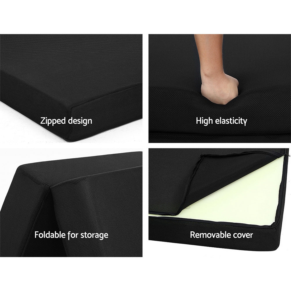 giselle-bedding-folding-foam-mattress-portable-single-sofa-bed-mat-air-mesh-fabric-black