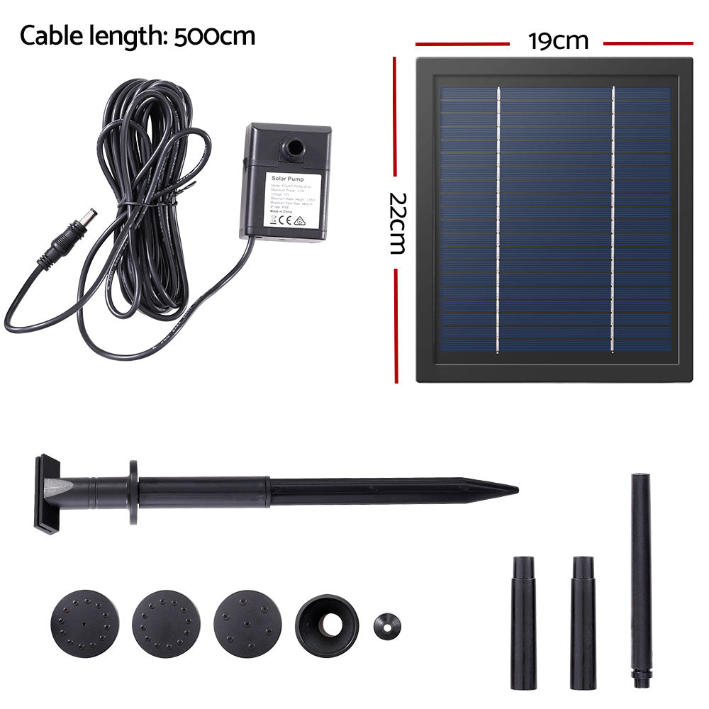 Gardeon Solar Pond Pump Submersible Powered Garden Kit 6.1FT