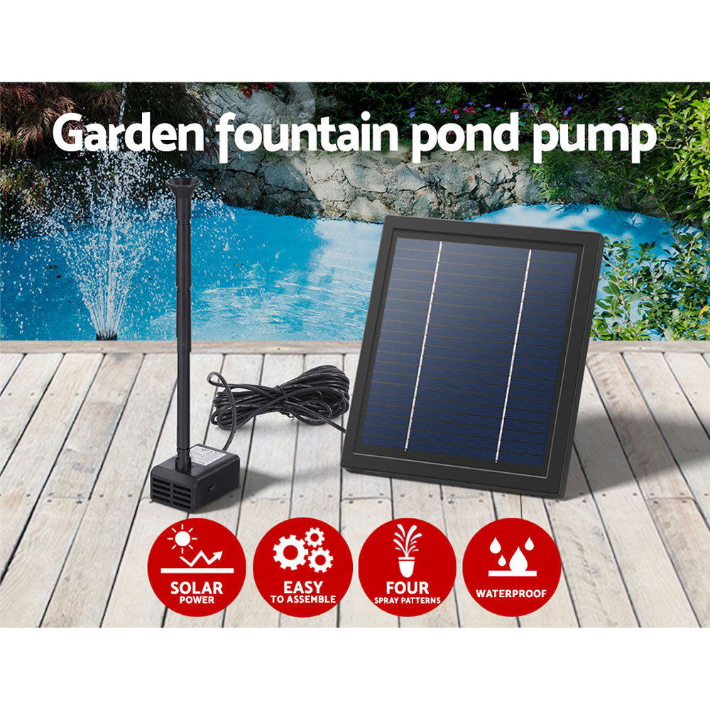 Gardeon Solar Pond Pump Submersible Powered Garden Kit 6.1FT