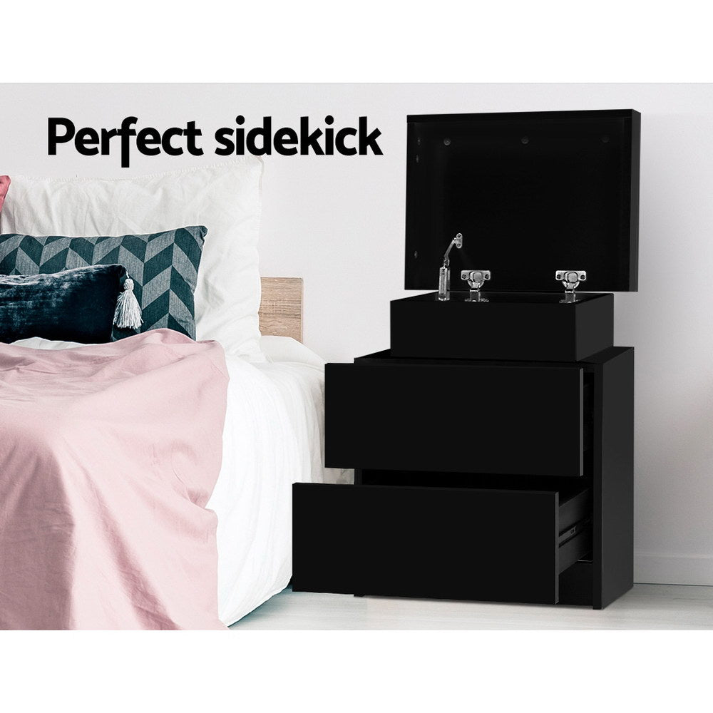 artiss-bedside-tables-2-drawers-side-table-storage-nightstand-black-bedroom-wood