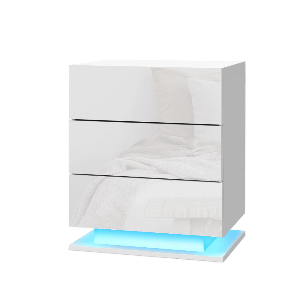 artiss-bedside-tables-side-table-rgb-led-lamp-3-drawers-nightstand-gloss-white-1