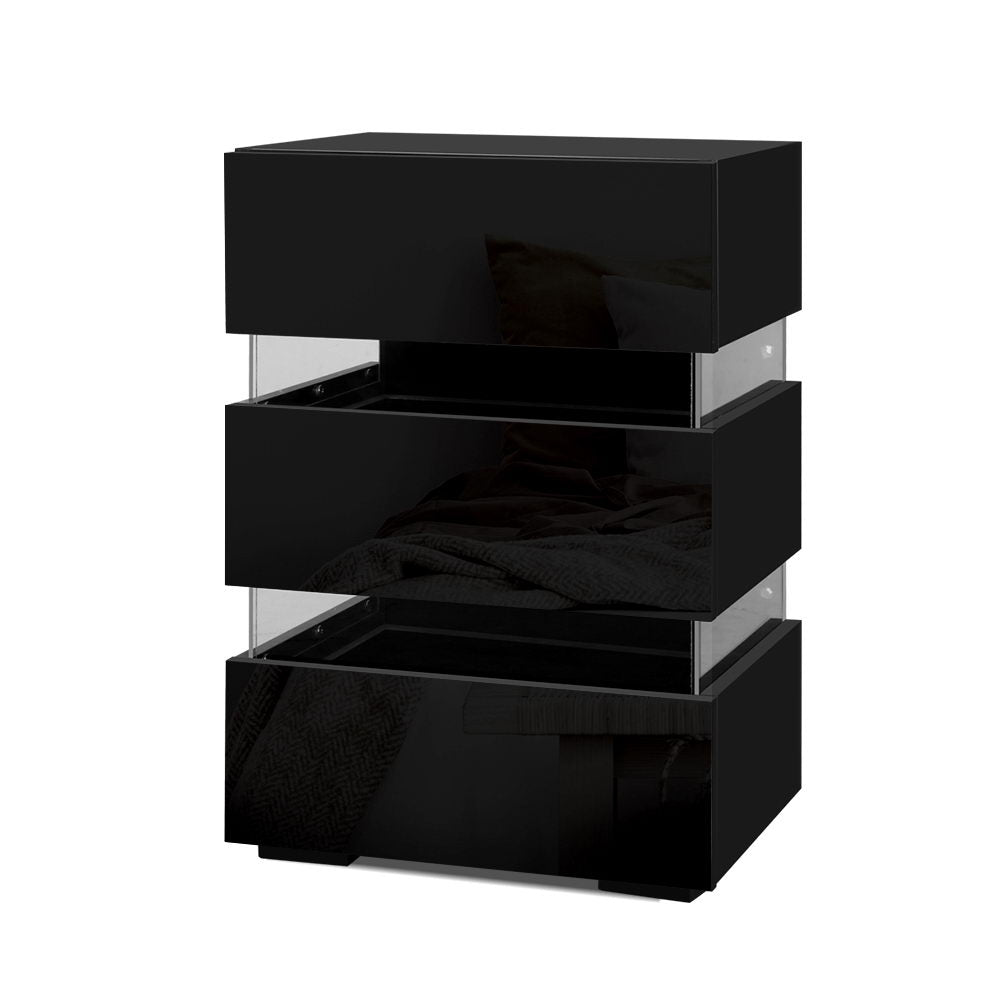 artiss-bedside-table-side-unit-rgb-led-lamp-3-drawers-nightstand-gloss-furniture-black