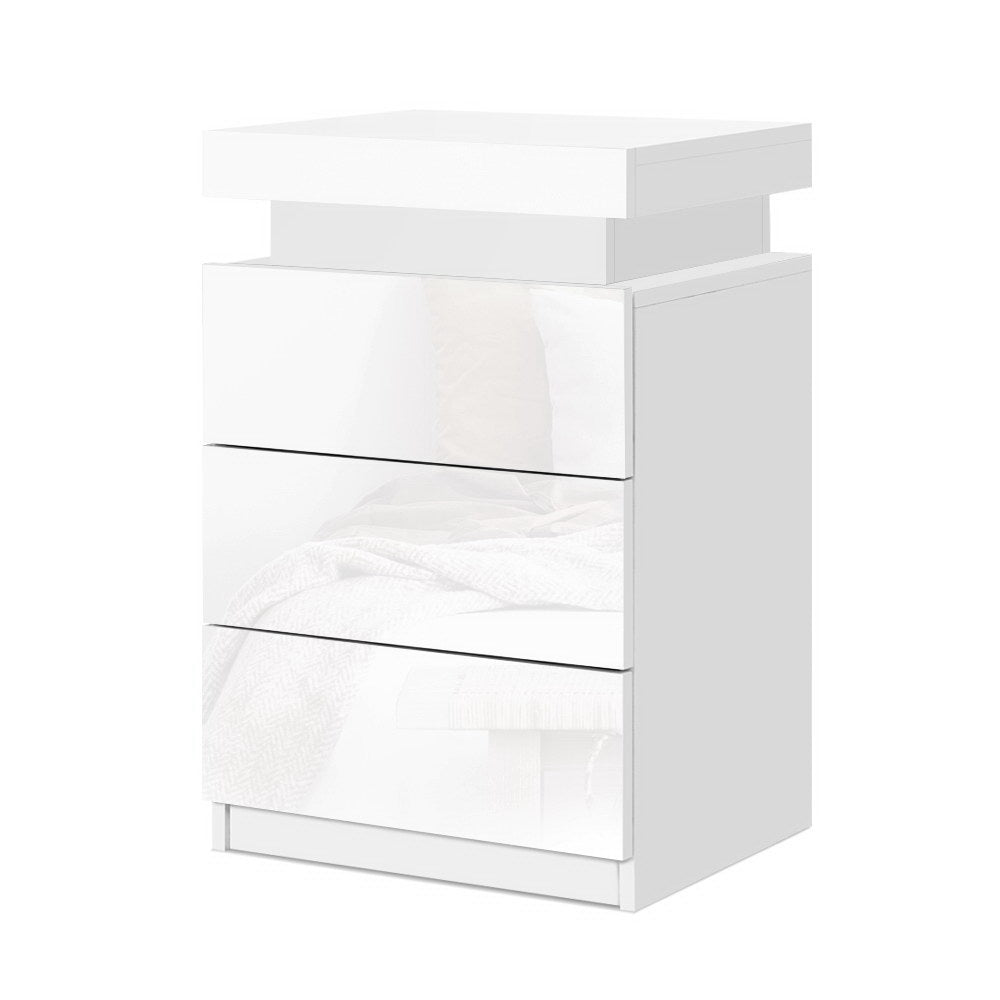 artiss-bedside-tables-side-table-3-drawers-rgb-led-high-gloss-nightstand-white