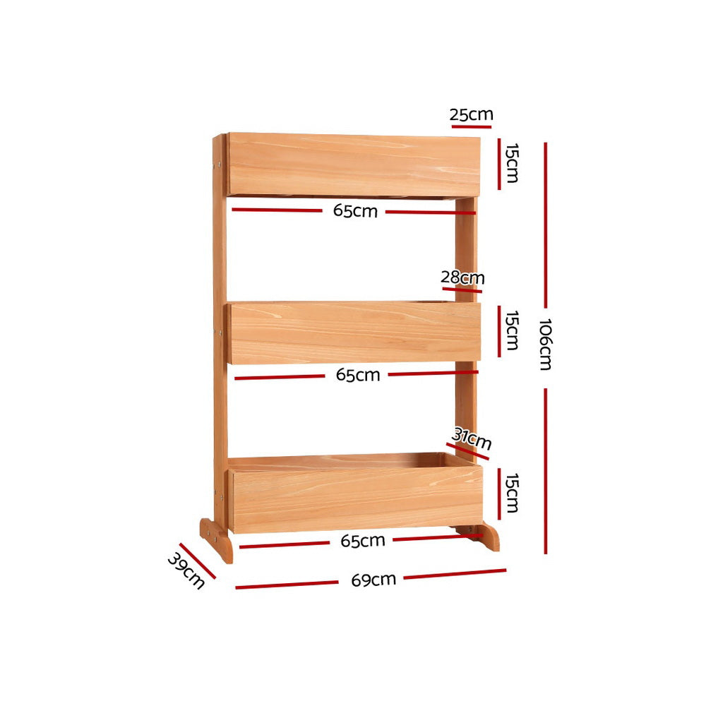 greenfingers-garden-bed-raised-wooden-planter-box-vegetables-69x39x106cm