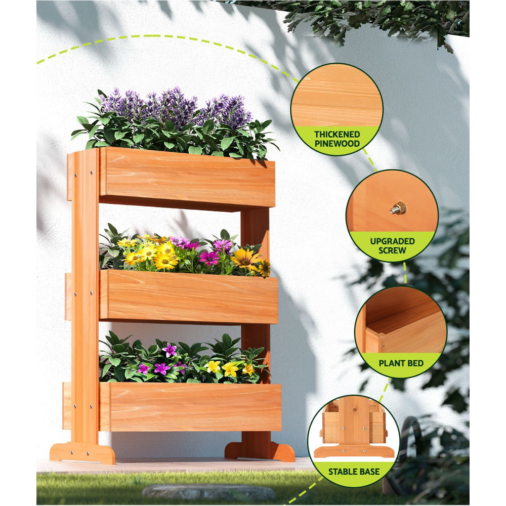 greenfingers-garden-bed-raised-wooden-planter-box-vegetables-69x39x106cm