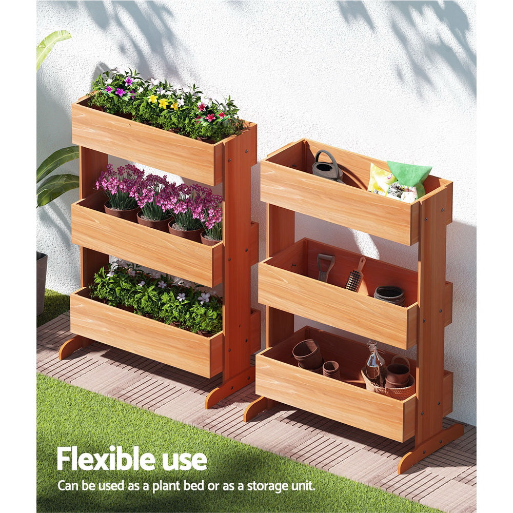 greenfingers-garden-bed-raised-wooden-planter-box-vegetables-69x39x106cm