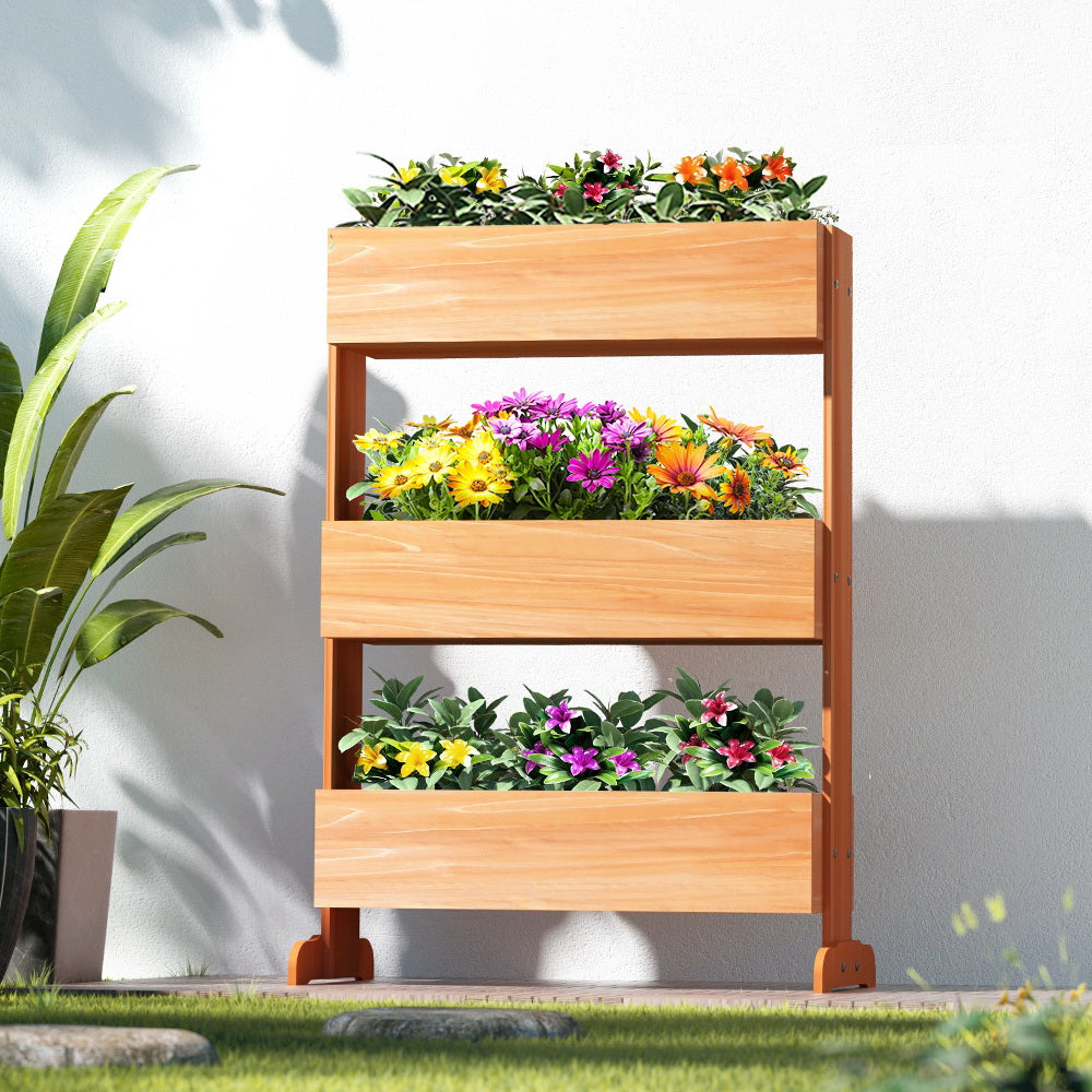 greenfingers-garden-bed-raised-wooden-planter-box-vegetables-69x39x106cm