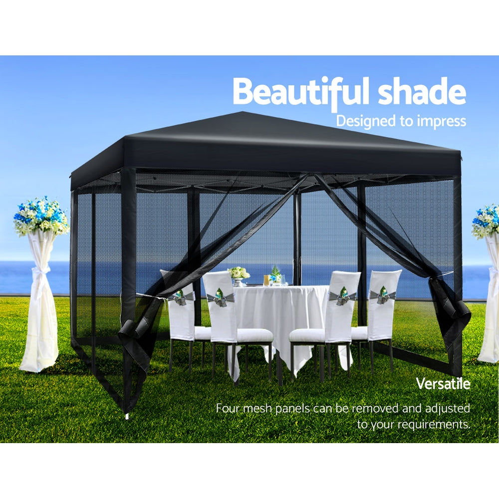 instahut-gazebo-pop-up-marquee-3x3-wedding-side-mesh-wall-outdoor-gazebos-black