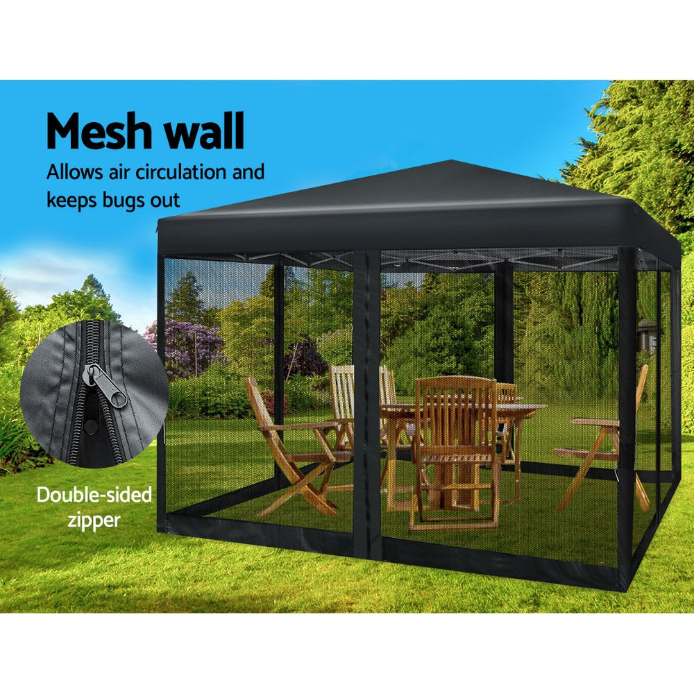 instahut-gazebo-pop-up-marquee-3x3-wedding-side-mesh-wall-outdoor-gazebos-black