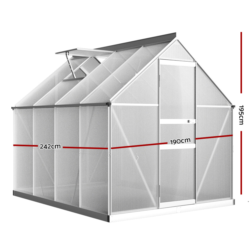 greenfingers-greenhouse-aluminium-green-house-polycarbonate-garden-shed-2-4x1-9m