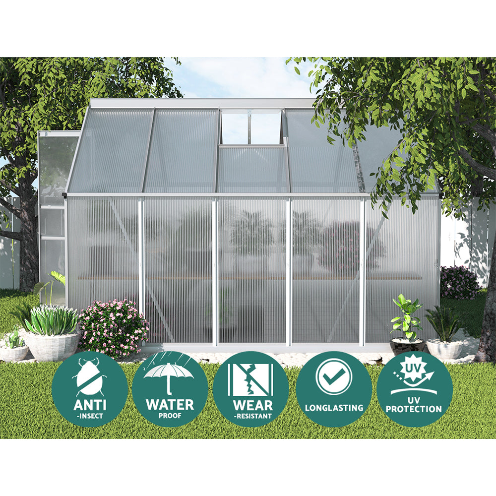 greenfingers-greenhouse-aluminium-polycarbonate-green-house-garden-shed-3x2-5m