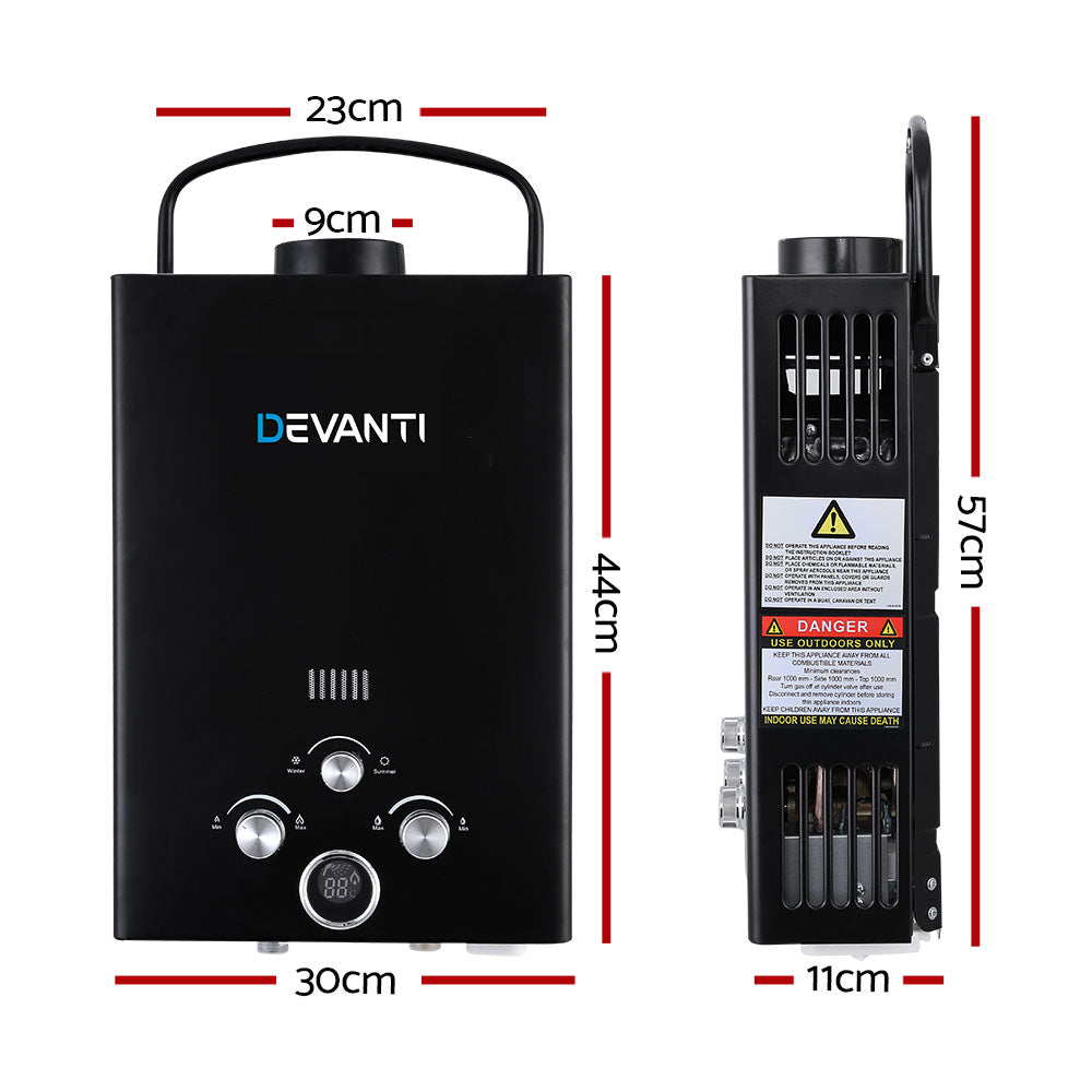 devanti-outdoor-portable-gas-water-heater-8lpm-camping-shower-black