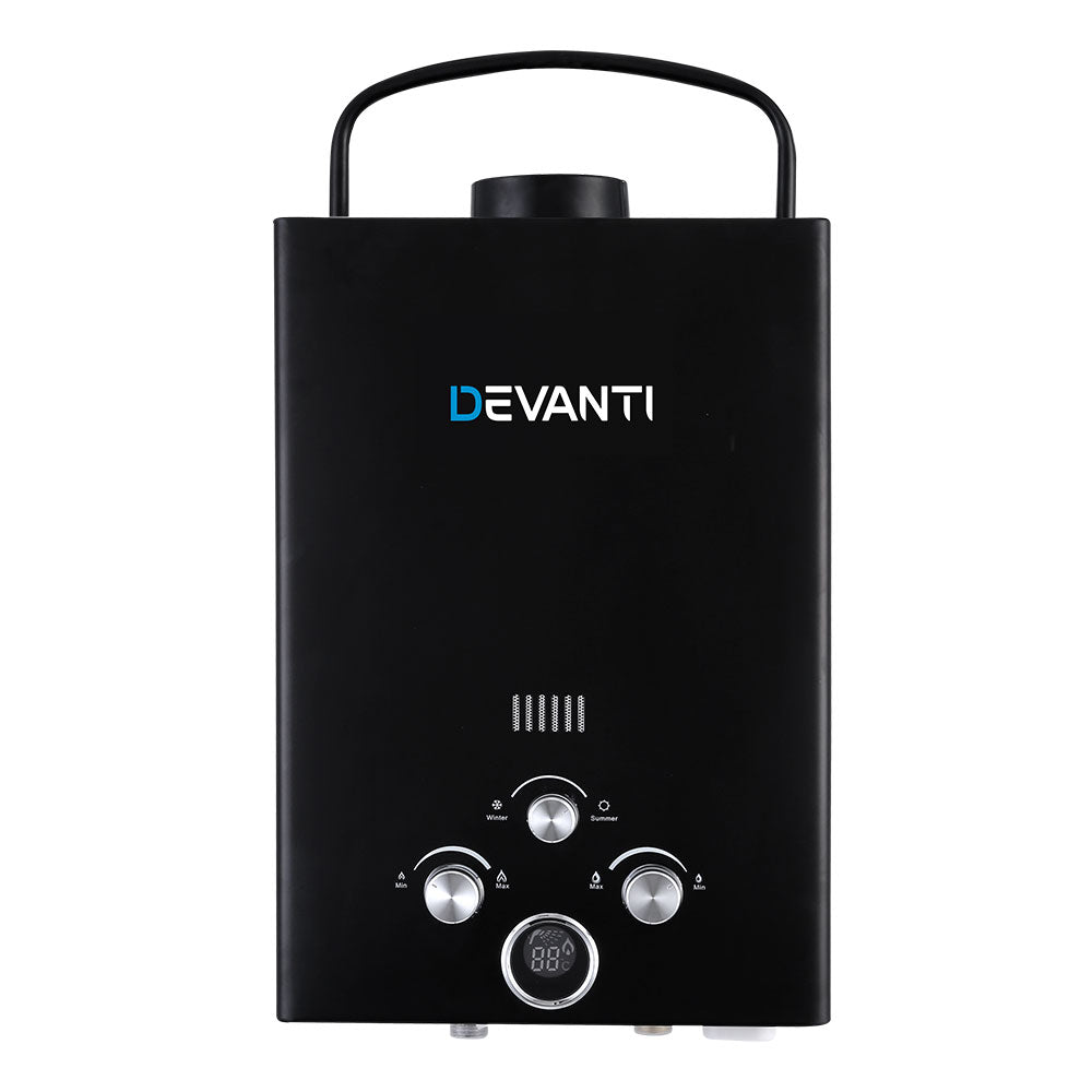 devanti-outdoor-portable-gas-water-heater-8lpm-camping-shower-black