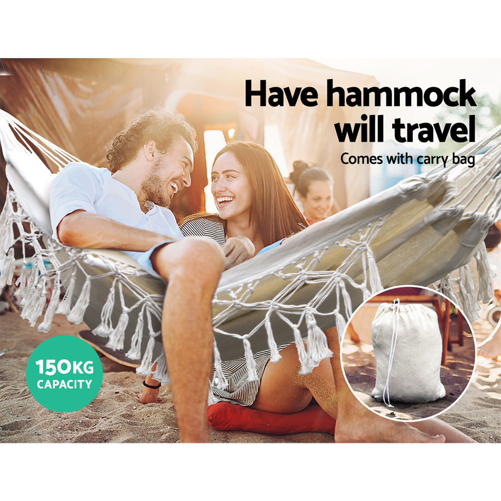 gardeon-hanging-tassel-hammock-swing-bed-cream