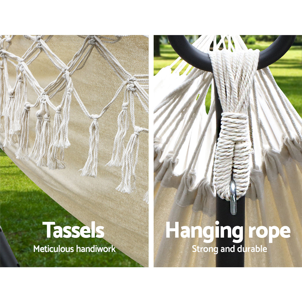 gardeon-hanging-tassel-hammock-swing-bed-cream