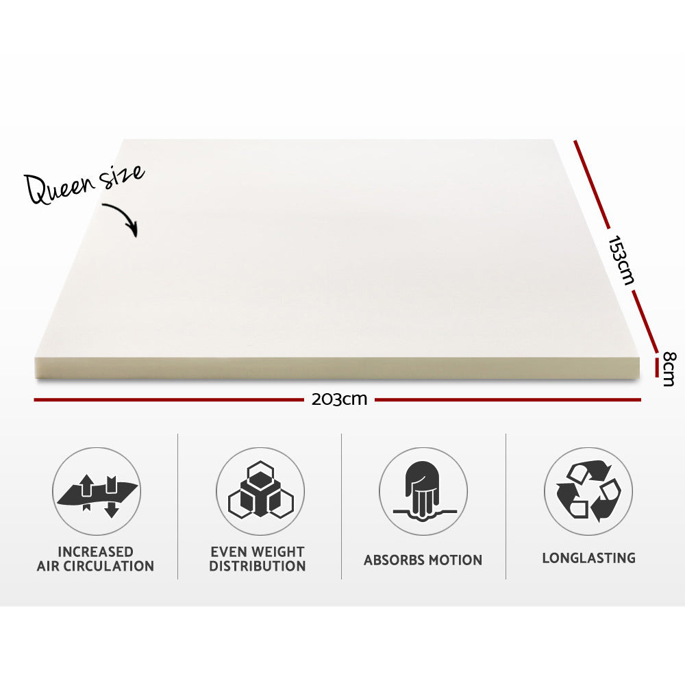 giselle-bedding-memory-foam-mattress-topper-w-cover-8cm-queen