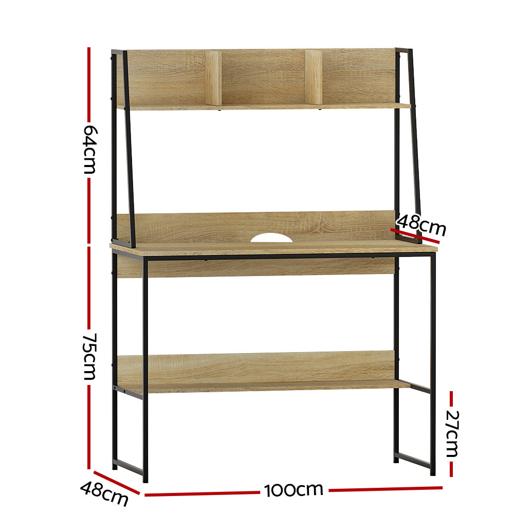 artiss-computer-desk-office-desks-study-table-workstation-bookshelf-storage