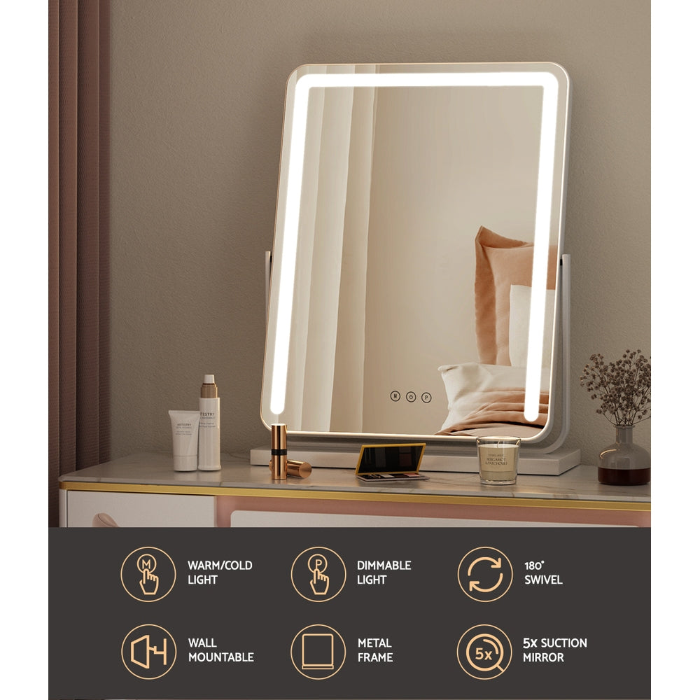 embellir-makeup-mirror-with-lights-hollywood-vanity-led-mirrors-white-40x50cm