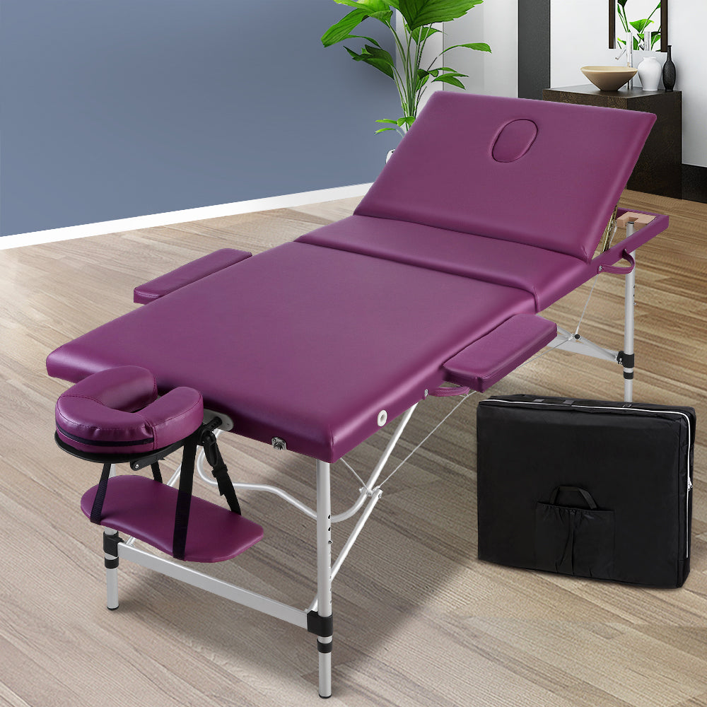 zenses-3-fold-portable-aluminium-massage-table-massage-bed-beauty-therapy-purple-75cm