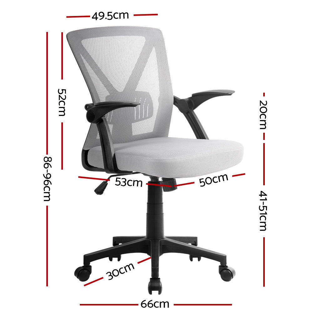 artiss-office-chair-gaming-executive-computer-chairs-study-mesh-seat-tilt-grey