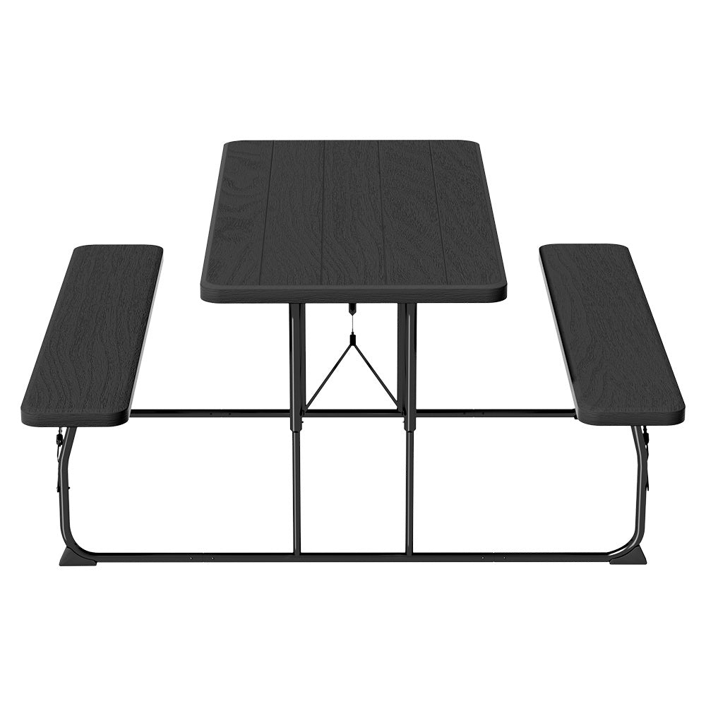 Gardeon Set of 3 Outdoor Dining Becnh Set Lounge Setting HDPE Folding