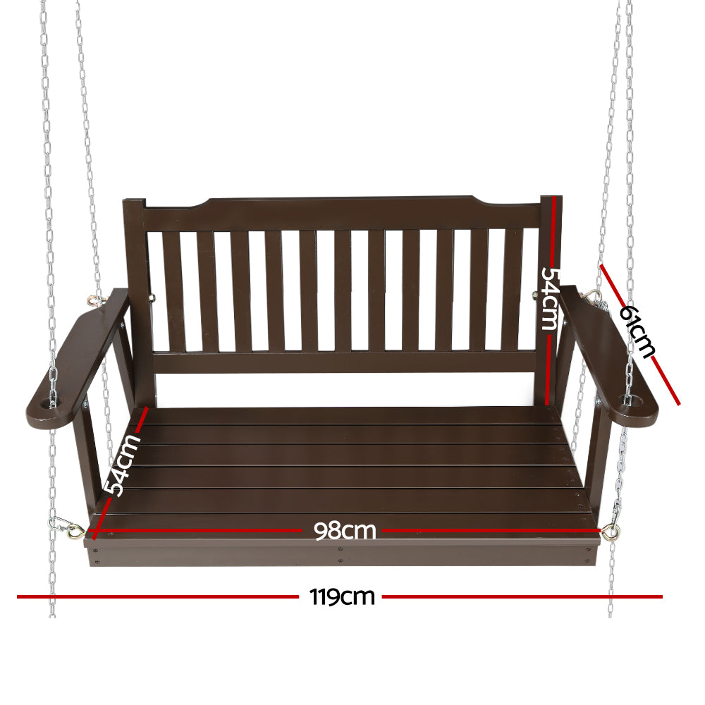 gardeon-porch-swing-chair-with-chain-garden-bench-outdoor-furniture-wooden-brown