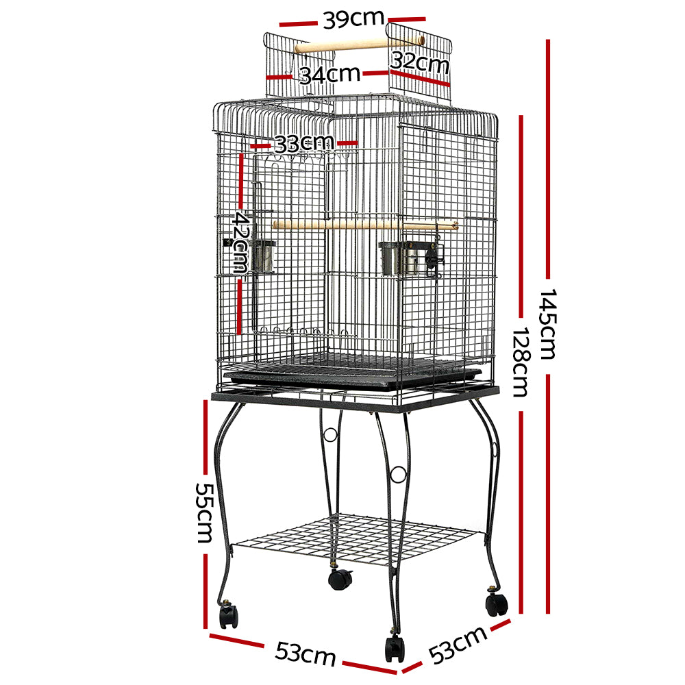 i-pet-large-bird-cage-with-perch-black-1