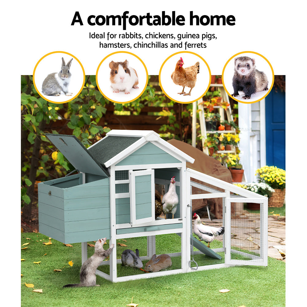 i-pet-chicken-coop-rabbit-hutch-large-house-run-cage-wooden-outdoor-pet-hutch