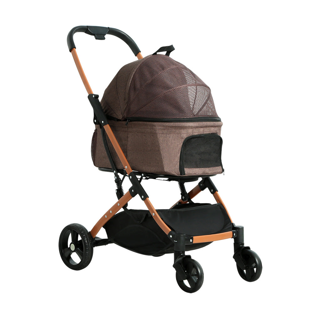 i-pet-pet-stroller-dog-pram-large-cat-carrier-travel-pushchair-foldable-4-wheels