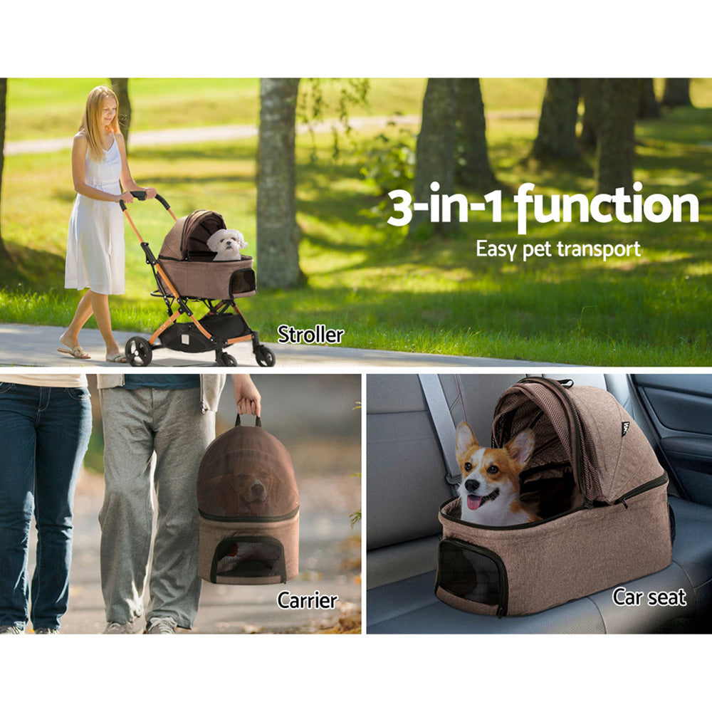 i-pet-pet-stroller-dog-pram-large-cat-carrier-travel-pushchair-foldable-4-wheels