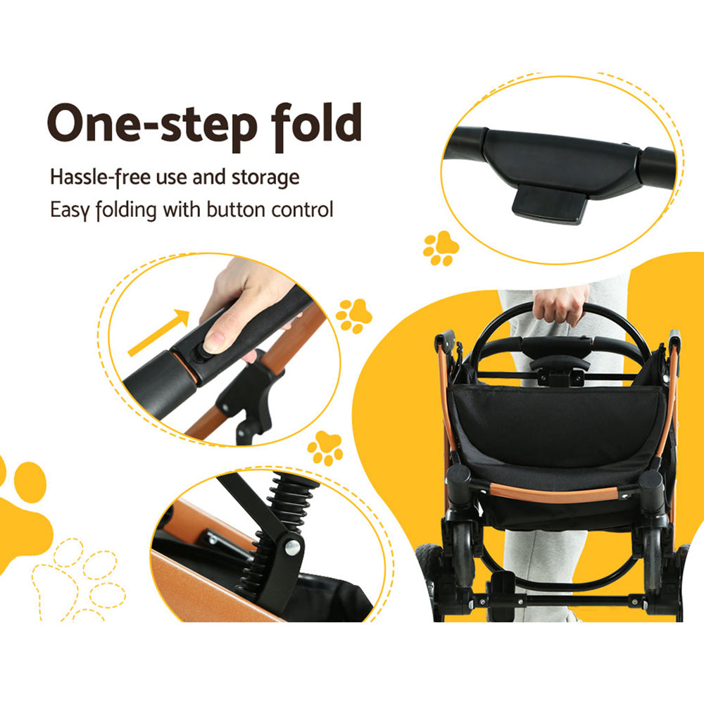 i-pet-pet-stroller-dog-pram-large-cat-carrier-travel-pushchair-foldable-4-wheels