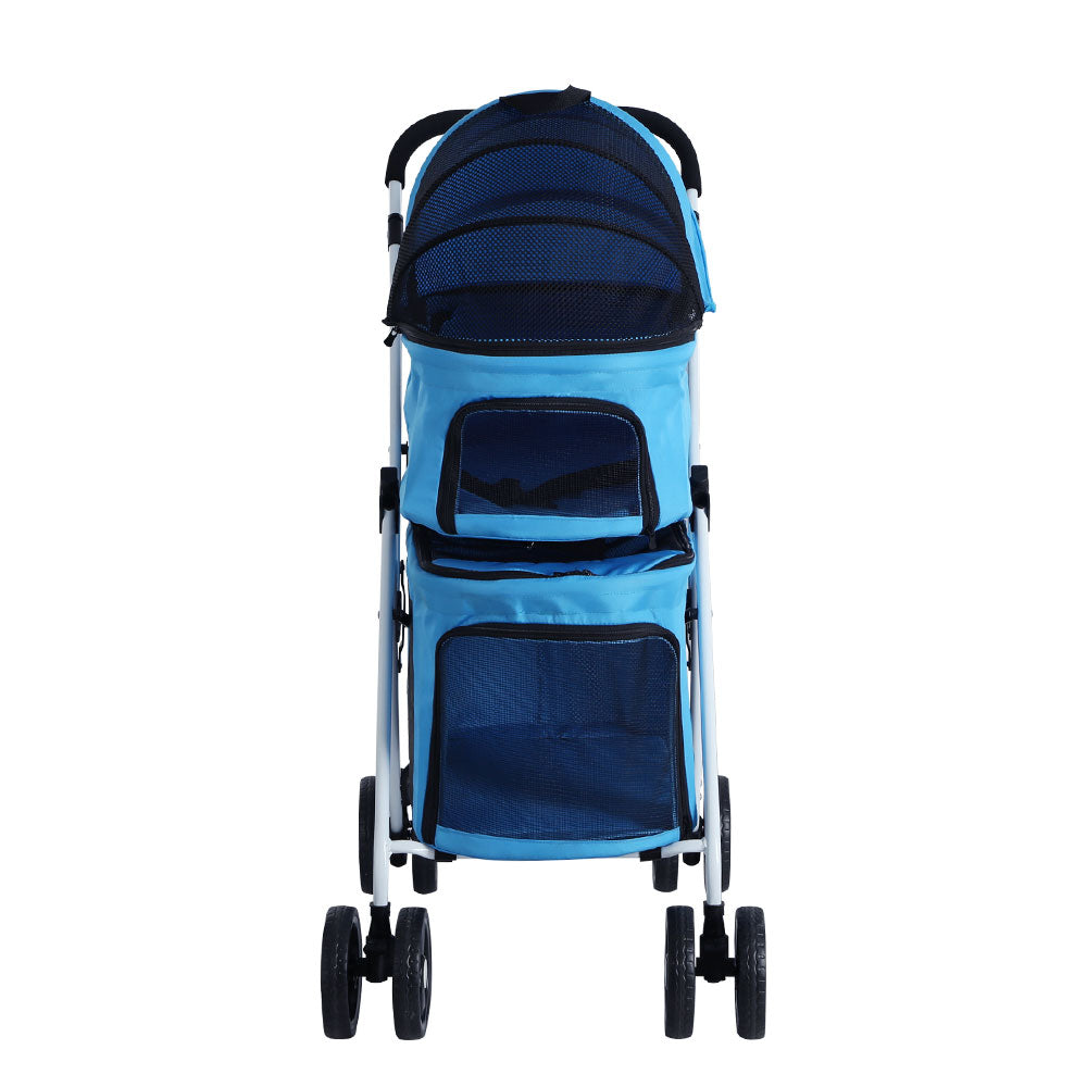 i-pet-pet-stroller-dog-pram-large-cat-carrier-travel-foldable-4-wheels-double