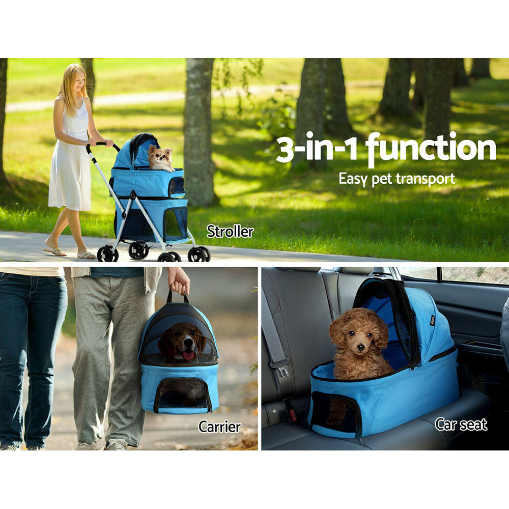 i-pet-pet-stroller-dog-pram-large-cat-carrier-travel-foldable-4-wheels-double