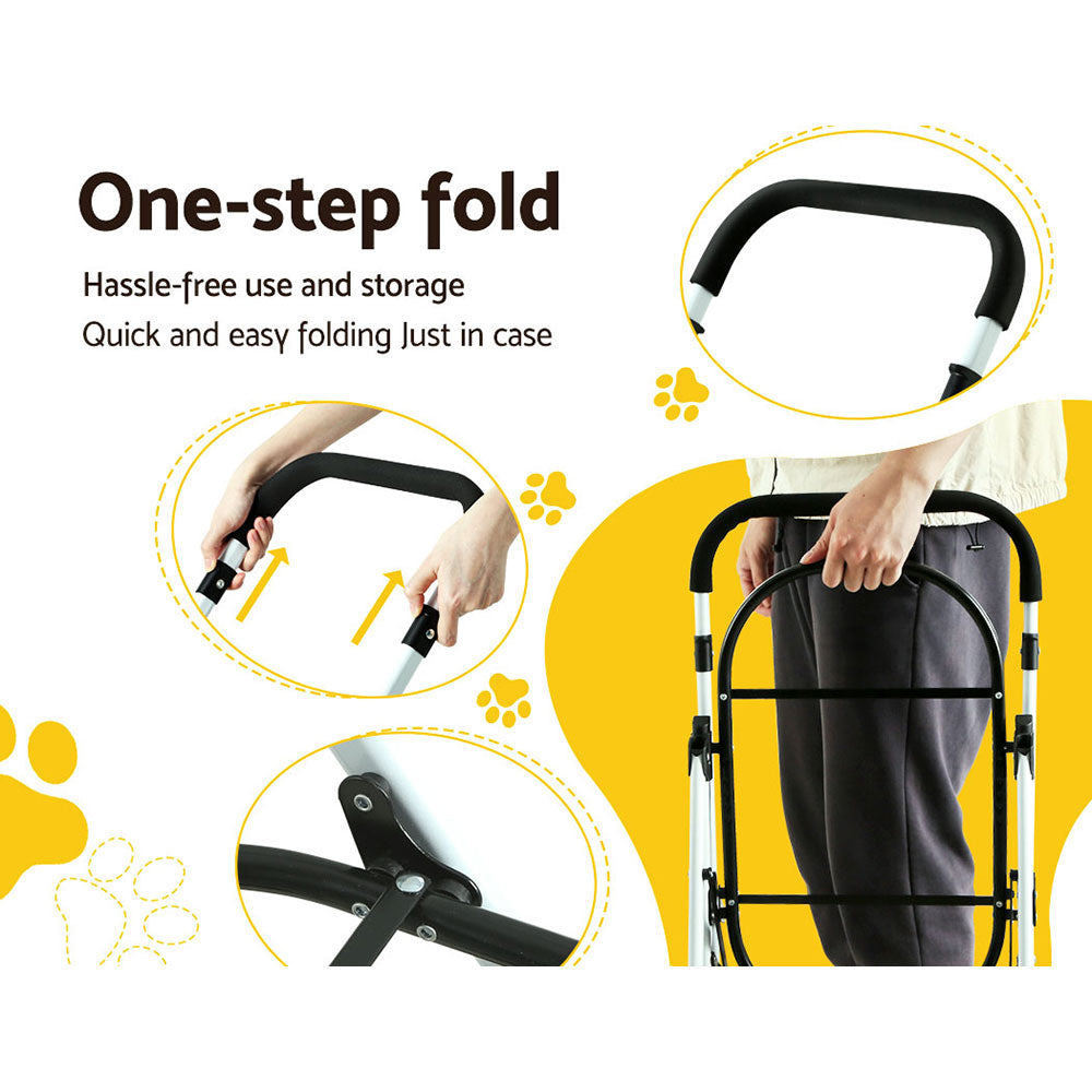 i-pet-pet-stroller-dog-pram-large-cat-carrier-travel-foldable-4-wheels-double