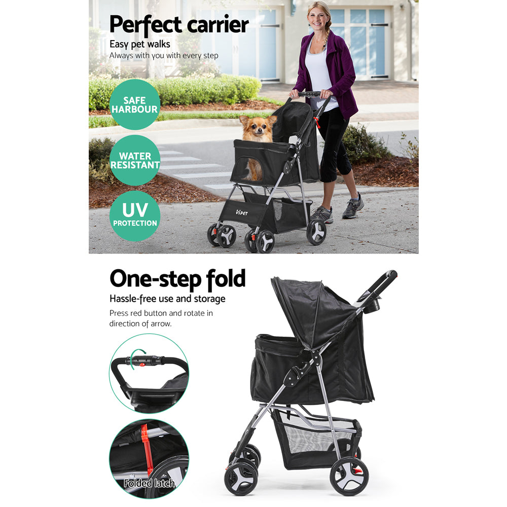 i-pet-4-wheel-pet-stroller-black