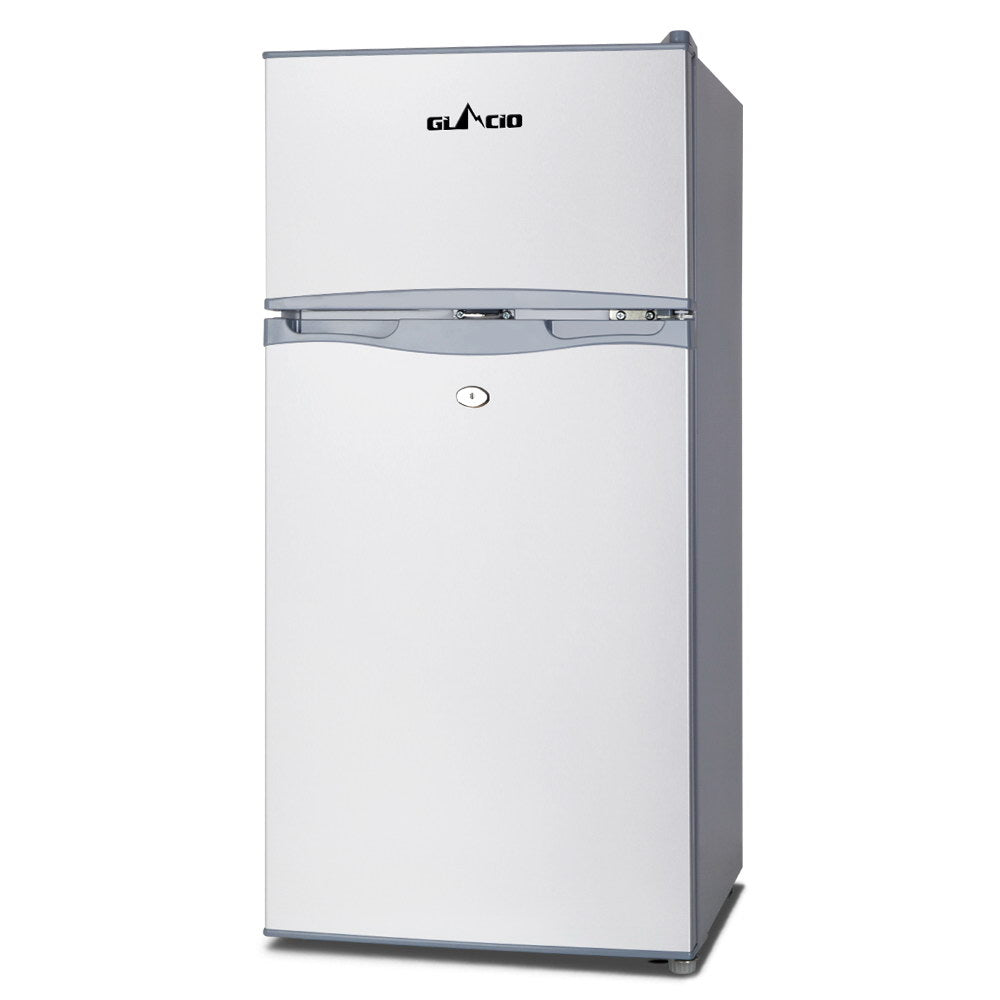 glacio-100l-portable-fridge-bar-freezer-cooler-upright-12v-24v-240v-caravan-car-silver