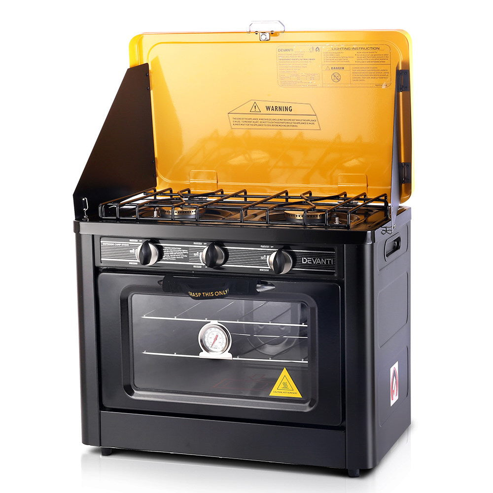 devanti-3-burner-portable-oven-black-yellow