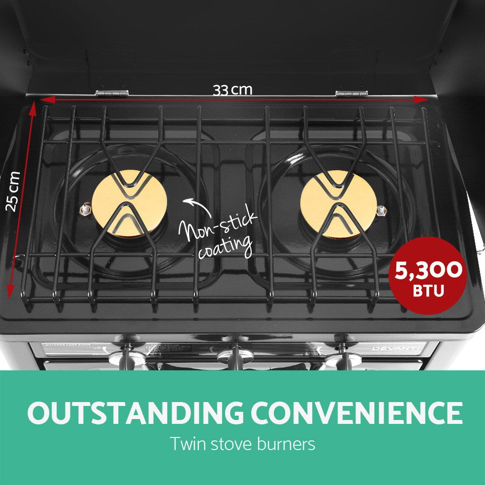 devanti-3-burner-portable-oven-silver-black