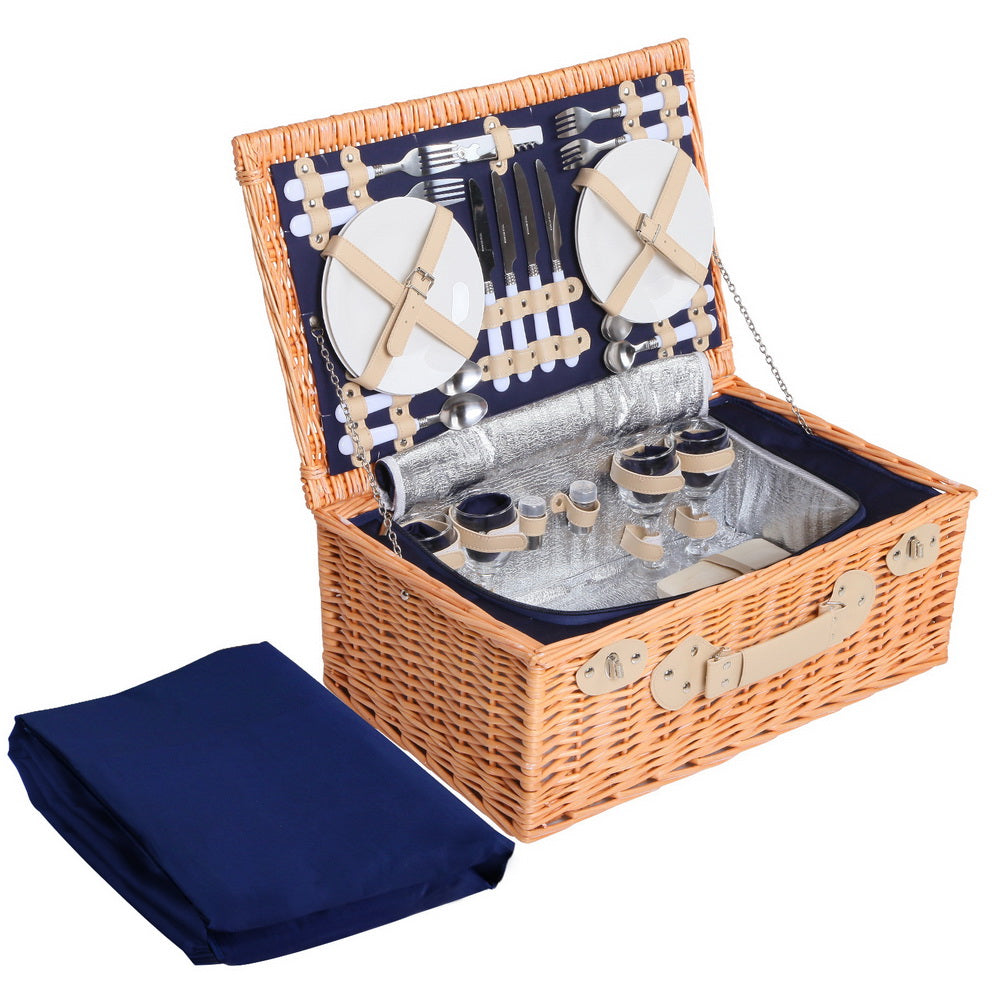 alfresco-4-person-picnic-basket-baskets-blue-deluxe-outdoor-corporate-blanket-park