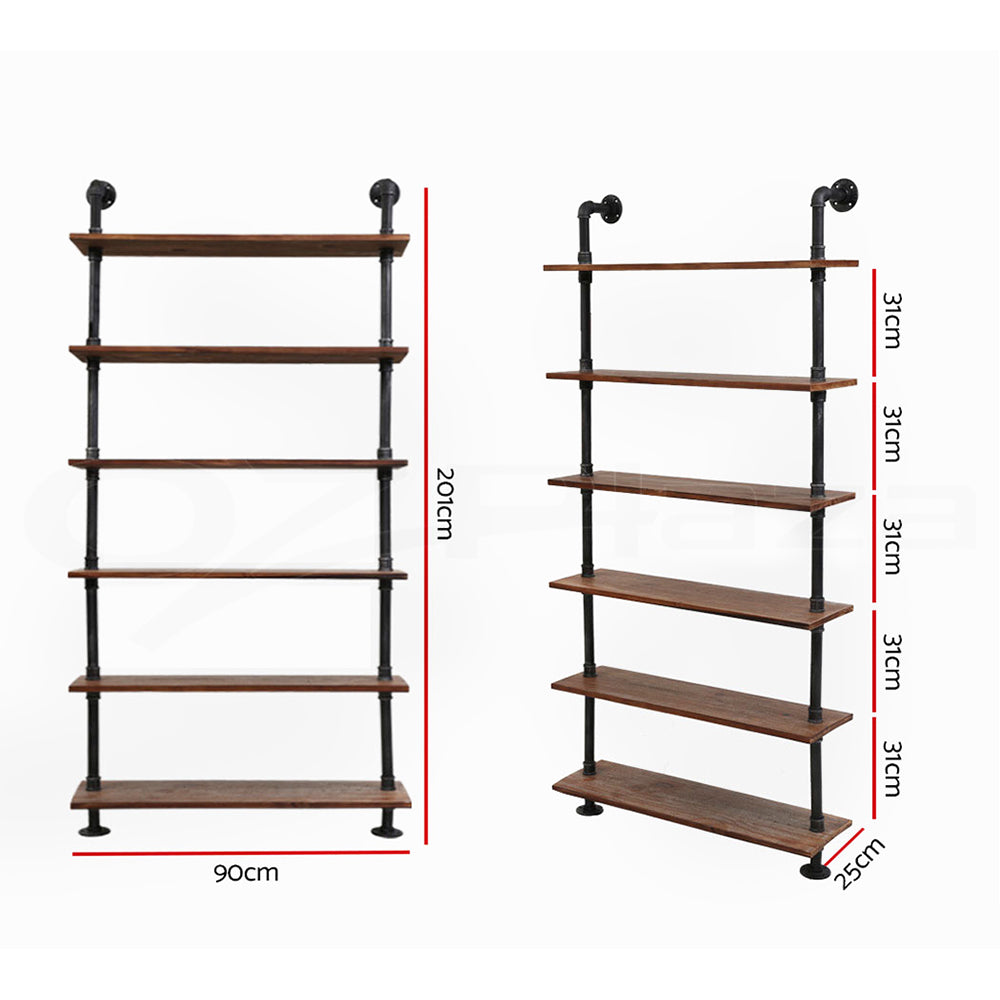 artiss-wall-shelves-display-bookshelf-rustic-vintage-diy-pipe-shelf-brackets