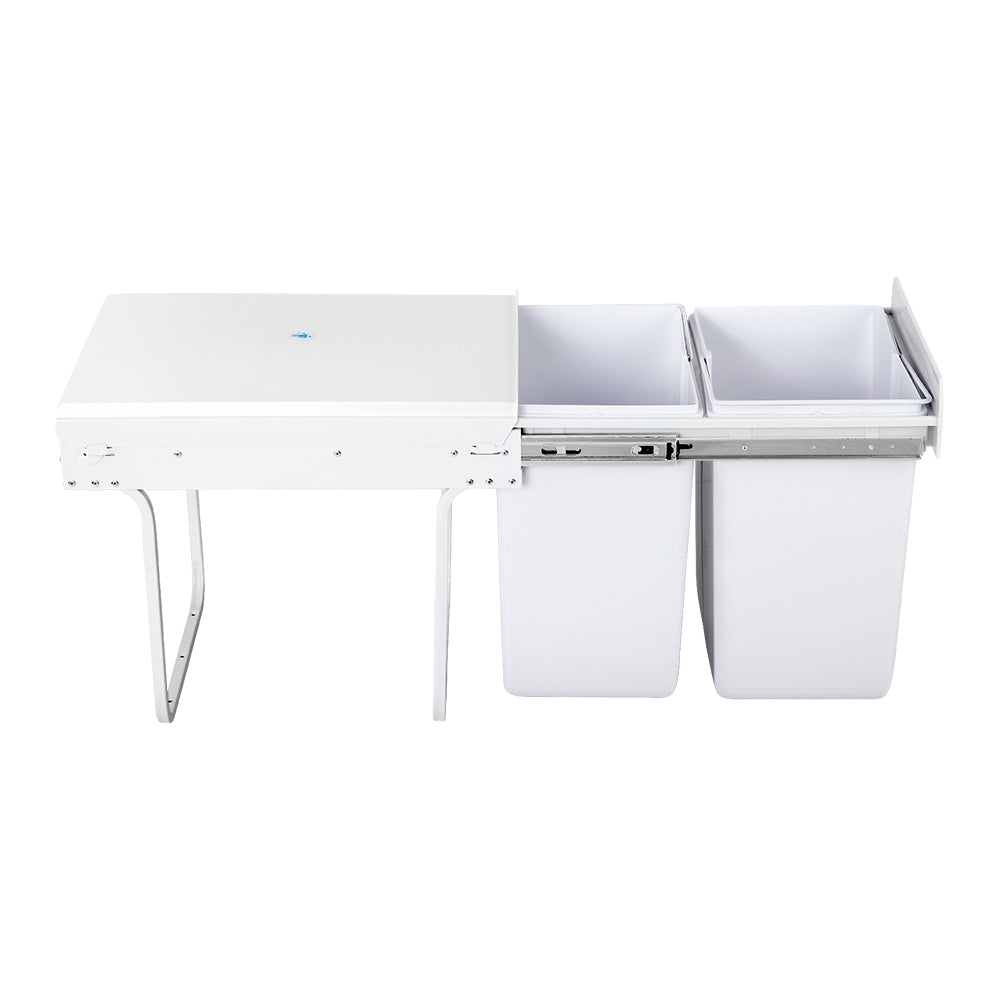 cefito-2x20l-pull-out-bin-white