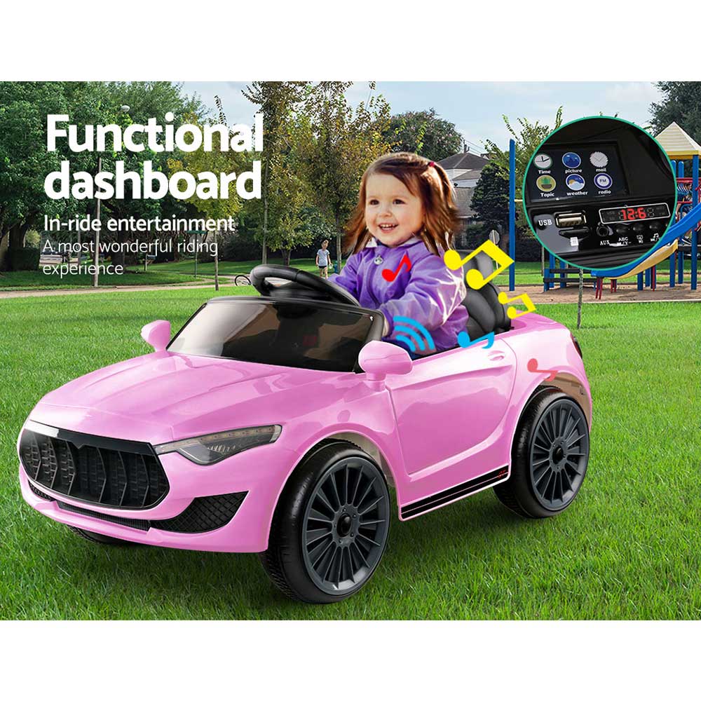 rigo-kids-ride-on-car-battery-electric-toy-remote-control-pink-cars-dual-motor