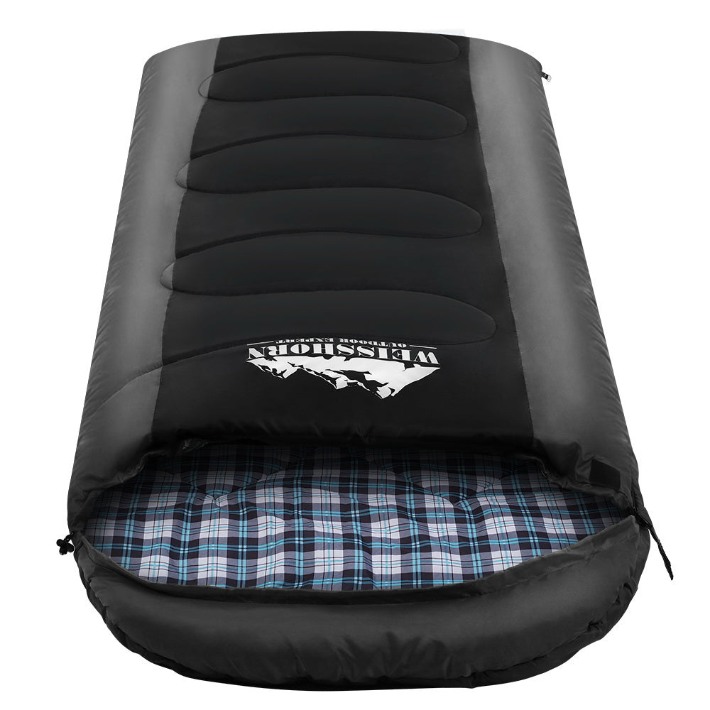 weisshorn-sleeping-bag-camping-hiking-tent-winter-thermal-comfort-0-degree-black