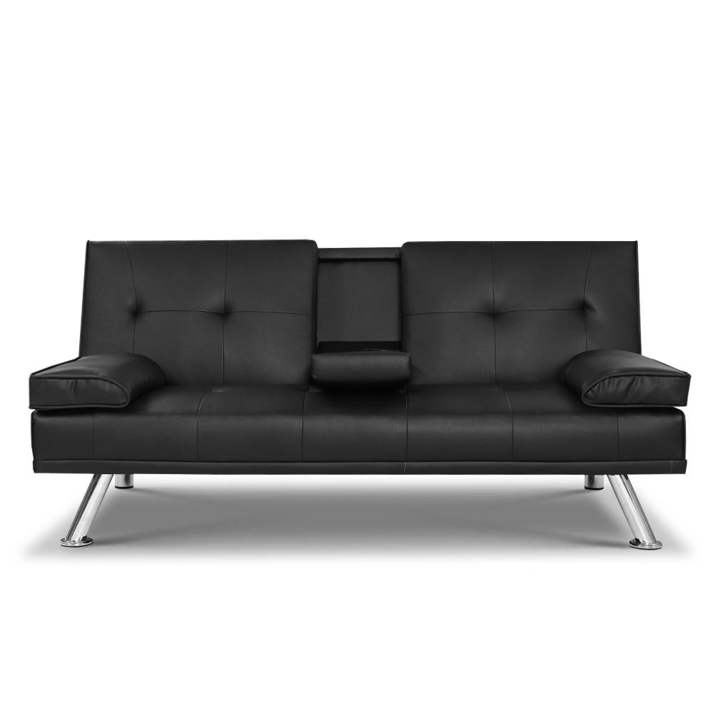 artiss-sofa-bed-lounge-futon-couch-3-seater-leather-cup-holder-recliner