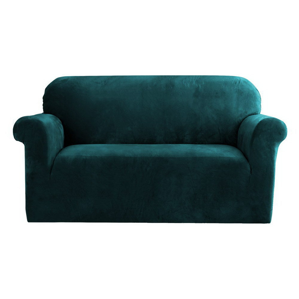 artiss-velvet-sofa-cover-plush-couch-cover-lounge-slipcover-2-seater-agate-green