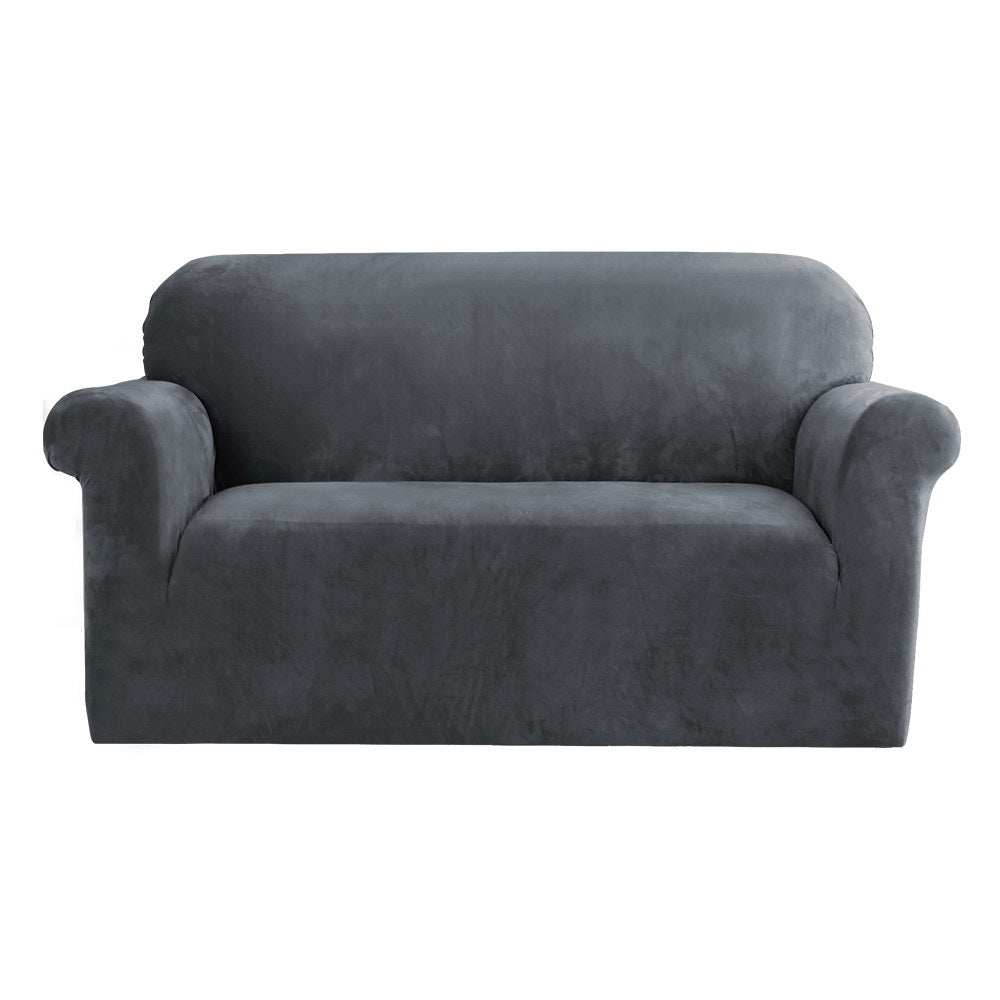 artiss-velvet-sofa-cover-plush-couch-cover-lounge-slipcover-2-seater-grey