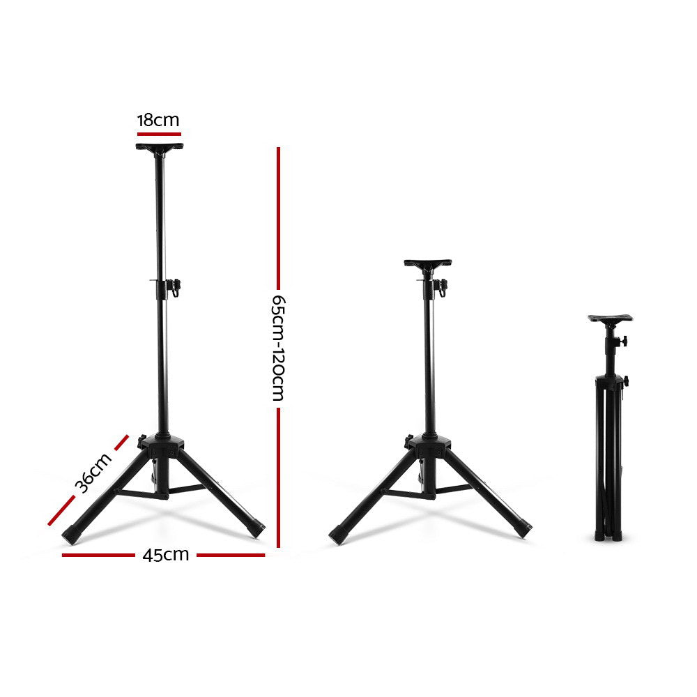 set-of-2-adjustable-120cm-speaker-stand-black