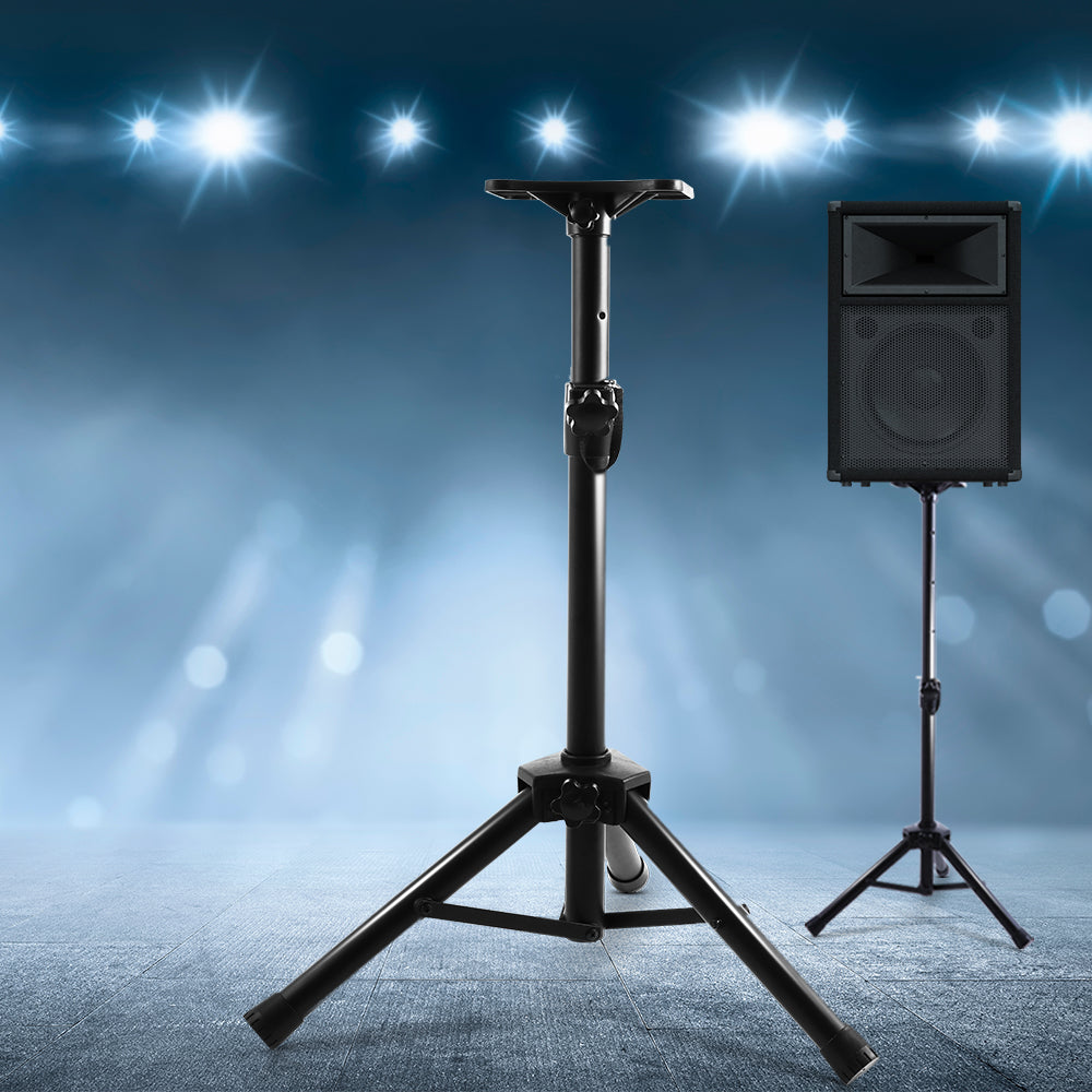 set-of-2-adjustable-120cm-speaker-stand-black