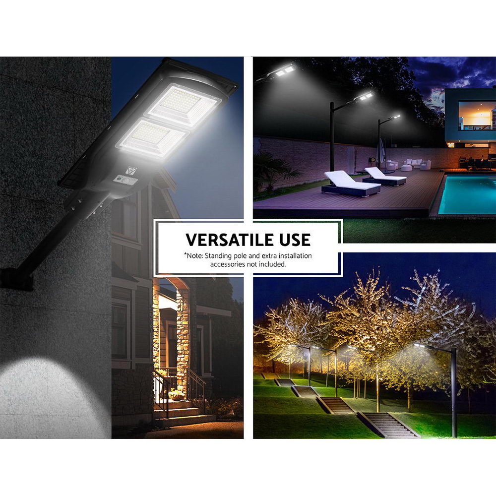 leier-set-of-2-led-solar-lights-street-flood-sensor-outdoor-garden-light-120w