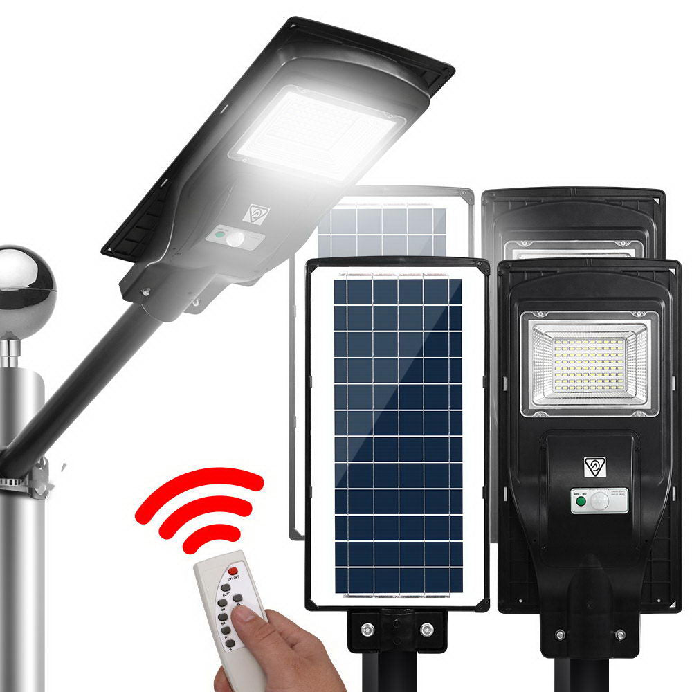 leier-set-of-2-led-solar-lights-street-flood-sensor-outdoor-garden-light-90w